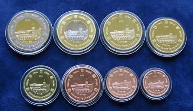 Monaco Set Trial Probe Essai Pattern Euro coins complete set 2005
