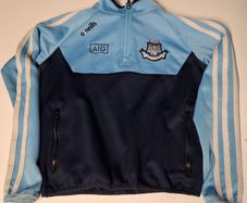 Dublin GAA O'Neills Gaelic Football Half Zip Jersey (Youths 7-8 Years) FREE POST
