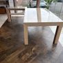 Soild Oak Table & Side Table Image 4