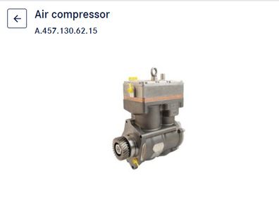 Part number: A457130621580. Air compressor