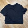 Bershka Black Ribbed t shirt top size Small Image 3