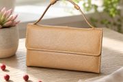 Leather Wallet for Women Card Holder Purse, Multi Compartment Clutch Wallet