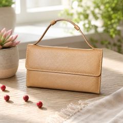 Leather Wallet for Women Card Holder Purse, Multi Compartment Clutch Wallet