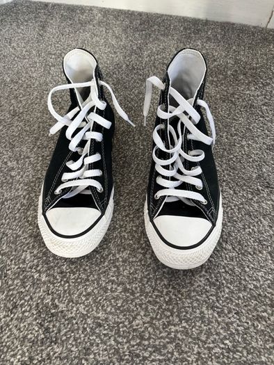 Black Converse trainers