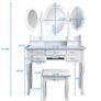 Affordable women Three oval mirror seven drawer princess table Image 7