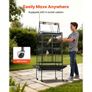 Bird Cage, 830 x 790 x 2100 mm, Open Flat Top, Wrought Iron Bird Flight Cage with Perches, Slide-Out Tray, Plastic Feeders, for Cockatiel, Monk Parakeet, Amazon Parrot, African Grey Parrot Image 5