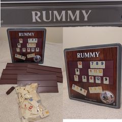 Rummy Classic Strategy Board Game In Metal Tin Box