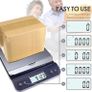 Postal Scales Digital 39kg/86lb, Parcel Shipping Scales, Postage Scales Mail Weighing with Hold Tare Function for office, Warehouse, Letter, Includes USB Cable, Tape Measure, Blue. Image 3