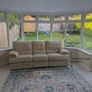 3-Seater Cream Leather Recliner Sofa, Dublin 18 Image 4