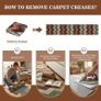 Runner Rugs for Hallway Non Slip 60x300cm, Geometric Washable Kitchen Carpet Runner, Bohemian Long Hall Rug for Entryway Bedroom Laundry Living Room, Low Pile Non Shedding, Brown Green Image 5