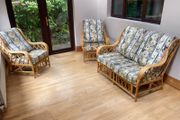 Rattan Suite - Couch and 2 Armchairs