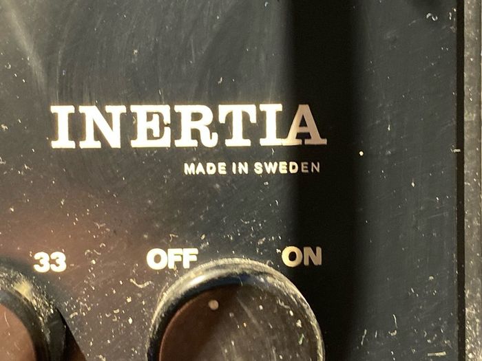 Vintage Inertia Turntable Manufactured in Sweden in the 1970s