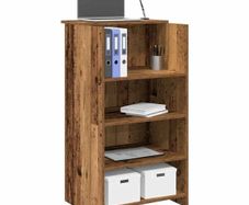 Reception Desk Old Wood 55x50x103.5 cm Engineered Wood