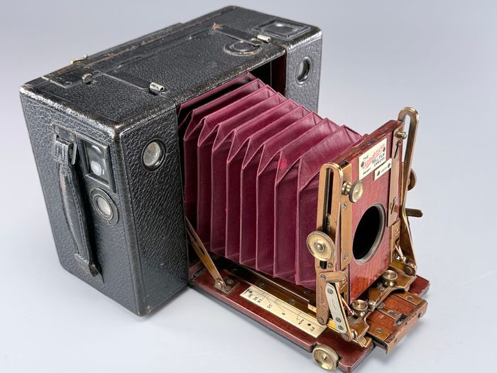 Antique Sanderson Patent Roll Film Camera
