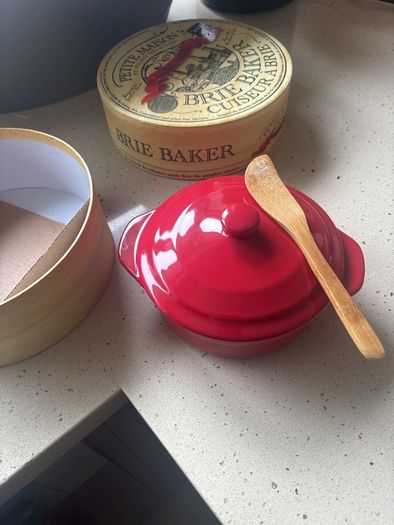 Ceramic Brie Baker (Red)