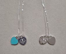 Double heart necklace