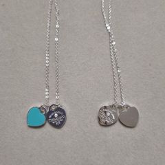 Double heart necklace