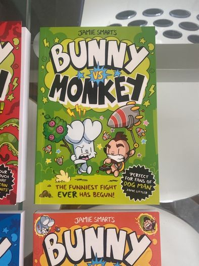Brand New Selection of 6 BUNNY VS MONKEY Children's Books by Jamie Smart