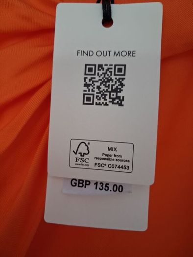 Ted Baker Bethhie Skirt - Orange - Size 3 UK 12 - BNWT RRP 155