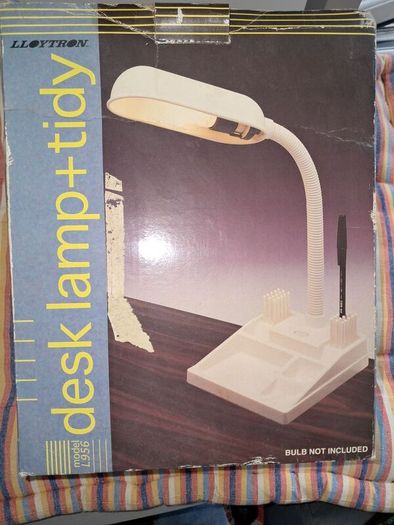 Desk Lamp and Tidy