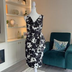 Ladies Black & White Floral Dress from Debenhams