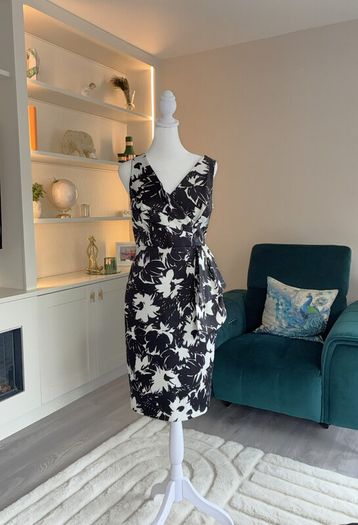 Ladies Black & White Floral Dress from Debenhams