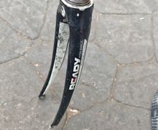 road bike fork aluminium 1/18th, long steerer