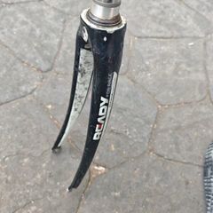 road bike fork aluminium 1/18th, long steerer