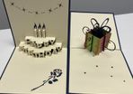 Birthday/ Wedding Pop Up Laser Cut 3D Card with Envelope | 2 designs