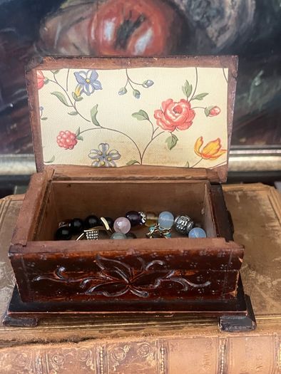 Carved Wooden box