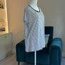 Ladies Navy & White Stripped Regatta Short Sleeved Tee Shirt Image 3