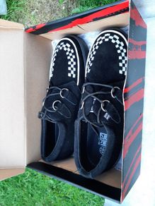 Brand new TUK black suede creeper trainers T.U.K. - Size 7 UK