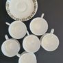 Vintage Mayfair Pottery Fine Bone China Tea Set 6 Cups & Saucers Floral Pattern Image 5