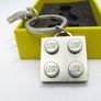 LEGO Korea Asia Exclusive VIP Gift Colour Silver 2 X 2 Keychain To Celebrate 90 years Of Play At The Lego Vary Rare And Hard To Find Image 3