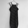 Pre Owned Quiz Vintage 90s Glitter Swirl Mini Dress Image 4