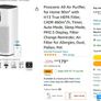 Proscenic A9 Air Purifier, for Home 90SqM with H13 True HEPA Filter, CADR 460m/h, Timer, Auto Mode, Sleep Mode, PM2.5 Display, Filter Change Reminder, Air Filter for Allergies, Dust and Pollen Image 10