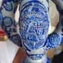Pair Antique German Cobalt Blue Westerwald Ewers Image 3