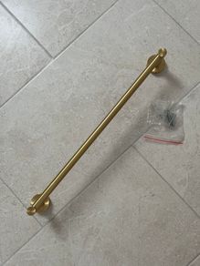 VOS Brushed Brass Towel Rail