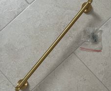VOS Brushed Brass Towel Rail