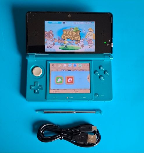3DS Aqua Blue (Modded)