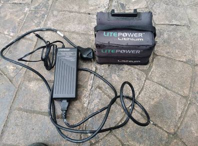 36 hole golf battery litepower + charger LP22-12