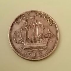 1962 Elizabeth II UK Half Penny
