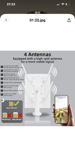 Cctv completely wireless 4g nvr 4 camera system