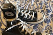UK 12.5 black converse platform