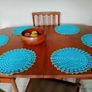 Vintage tablemats, placemats, doily, 1970s Image 3