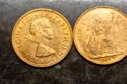 1967 English 1 Penny Unc