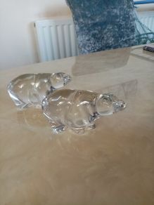 Glass Polar Bears