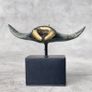 Manta Ray - Patinated And Polished Bronze Image 4