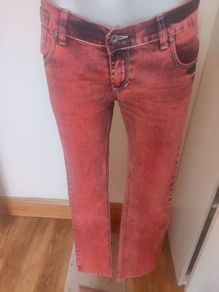 G-Star Raw red washed straight leg  jeans size W33 L33 UK12 EU40 Postage included