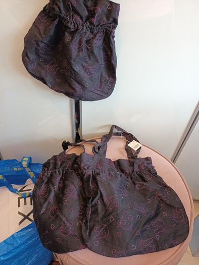3 x fabric shoulder childrens bags